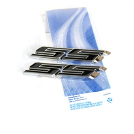 Yoaoo 2Pack OEM Chrome Ss Emblems Metal Sticker 3D Logo Compatible with Zl1 1LE Series Black