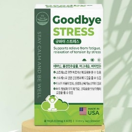 Gene's Shop Stress Care Theanine Rhodiola Magnesium Tension Relief Taeanin Nutrient Product 60 Tablets, 1, 60 Tablets / 진스샵 스트레스 케어 테아닌 홍경천 마그네슘 긴장 완화 태안인 영양제 제품 60 정, 1, 60정