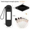 ZUKIMM Silicone Makeup Brush Bag, Travel Make Up Brush Holder