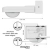 Oktaplex Tea Outdoor Motion Detector 360 Degree White Swivelling IP65