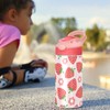 Children Insulated Water Bottles with Straw for School Kids Strawberry
