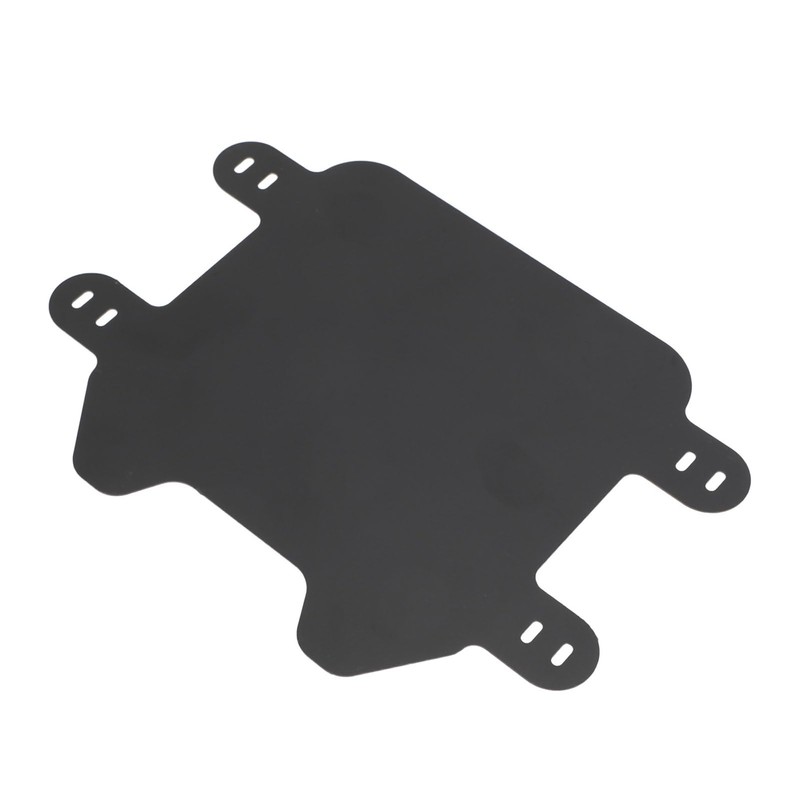 Motorcycle Front Number Plate Matte Black, Easy to Install License