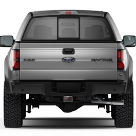 iPick Image Made for Ford F150 Raptor 2017 to 2018 in Red Black Carbon Fiber Texture Plate Billet Aluminum 2 inch Tow Hitch Cover