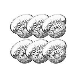 Godinger Bowl Set - Mini Crystal Prep, Dip, Dessert, Bar Dish Bowls - Set of 6, 2oz
