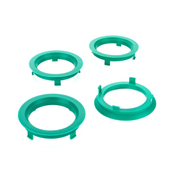 LST 4x Zentrierringe türkis für Alufelgen Radnabe Ø 56,6 mm