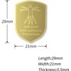 WETBEN EMF Anti-Strahlenschutz-Aufkleber, 24 Karat Gold, Handy-Aufkleber, Schutzblocker für Laptops,