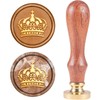 craspire Wax Seal Stamp, Sealing Wax Stamp Crown Pattern Retro