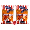 BOOMQQ Hawkins Cheezies Canadian Snacks 210g x2pk w BoomQQ Sticker,