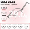 MARE AZZURO Fashion Large Reading Glasses 2.75 Women, Big Readers