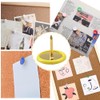 YOSAWA 150PCS Thumb Tacks Push Pins Plastic Round Head Board