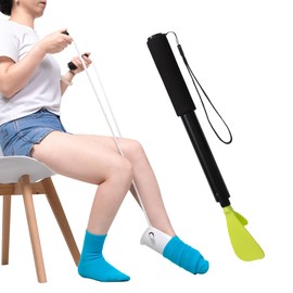 Sock Aid Device for Seniors, Easy On Easy Off Device for Putting On Socks and Removing Socks Or Stockings, Sock Assistant Device No Bending, Sock Puller Aid for Men and Women with Limited Mobility