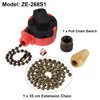 sourcing map Pull Chain Switch 3 Speed 4 Wire Replacement