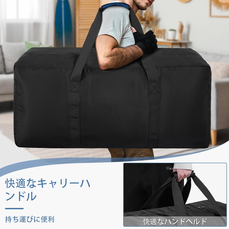 TORIBIO Boston Bag, Sports Bag, Waterproof, Storage, Multifunction, Black