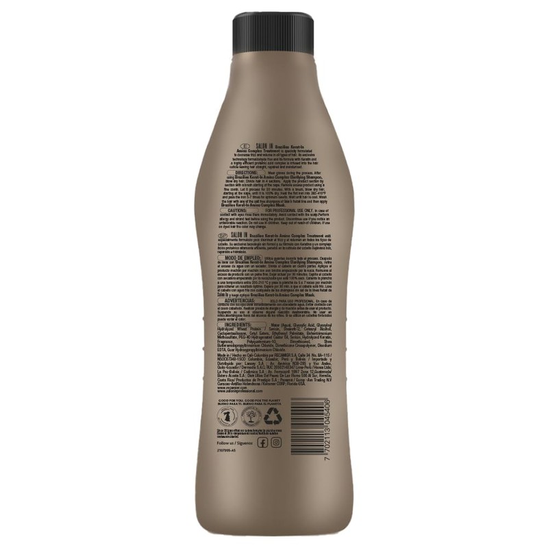 RECAMIER PROFESSIONAL SALON IN Braziliss Kerat-in Amino Complex Hair Treatment