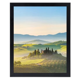HUKONHEP 7x12 Black Picture Frames, Photos Frame with Plexiglass, Wall Gallery Photo Frames, Horizontal and Vertical for Wall Mounting and Tabletop, Home Office Decoration