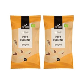 FOODIN Organic Brazil Nut Kernels 2 x 500 g, Brazil Nuts Excellent Source of Protein and Unsaturated Fats, 100% Organic, Gluten Free and Vegan, Pack of 2, 2 x 500 g