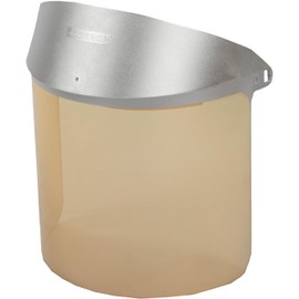 Oberon Clear Gold Scratch Resistant Face Shield - Ratchet Headgear, Adapter, Anti-Fog Options - Face-Fit® Faceshield