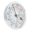 Kisangel Precision Mini Hygrometer Aluminum Alloy Body Dual Temperature Humidity