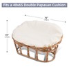 Double Papasan Chair Cushion Cover Only, Outdoor Indoor Splash Proof