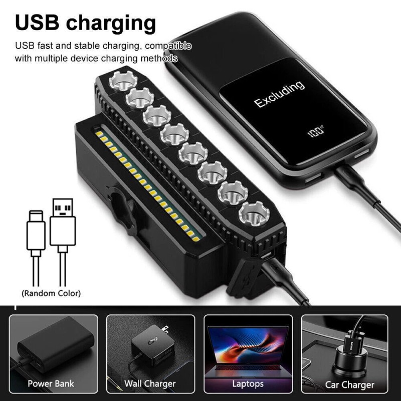 summer_home USB Rechargeable Bicycle Front Headlight Super Bright LED Bike