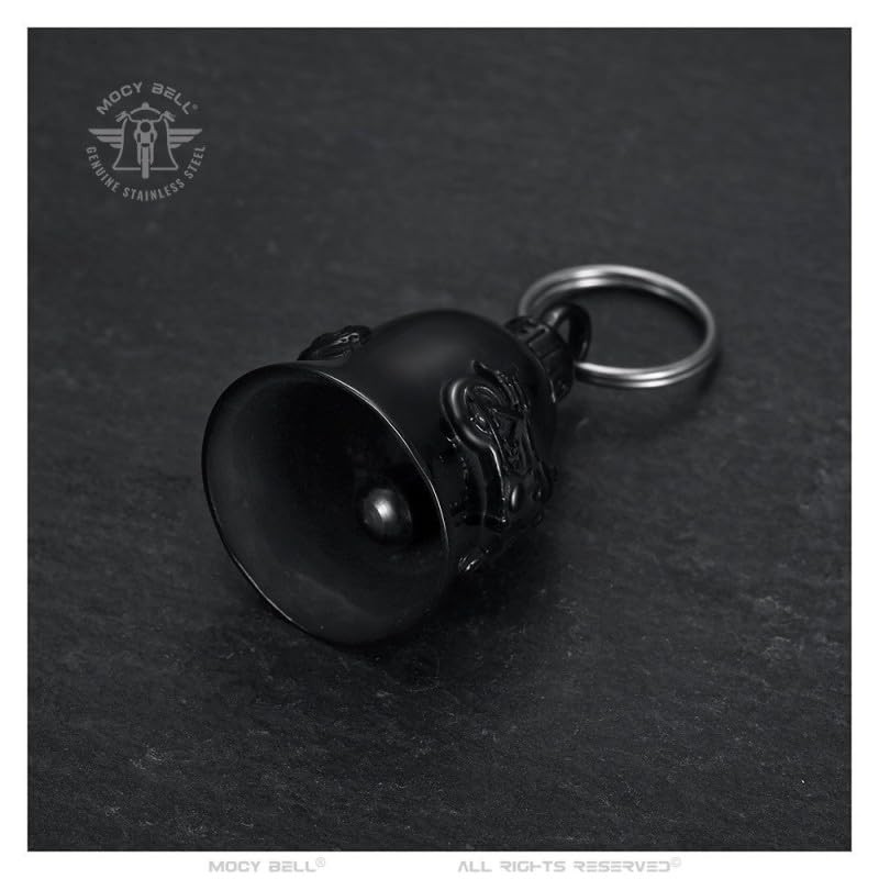 BOBIJOO JEWELRY - Clochette moto Bécane Porte-bonheur Acier Stainless Steel