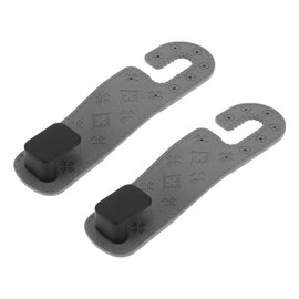 Partuto 2 Pcs Universal Car Seat Headrest Hook for Most Cars, SUVs, and Trucks Car Seat Back Organizer Hooks Sturdy Gray 6.30"x1.65"