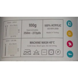 Deramores Lot of 2 Skeins, Deramores Studio Anti-pilling DK Yarn, 3.5 oz, 273yd, Rose