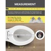Toilet Seat Resin Elongated Silver Glitter Slow Quiet-Close Heavy Duty