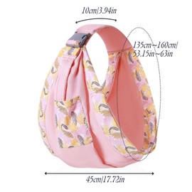 LAT Breathable Baby Sling Adjustable Koala Sling Multifunctional Baby Carrier 3D Mesh Baby Carrier for Newborns Toddlers up to 20 kg (Pink, C)