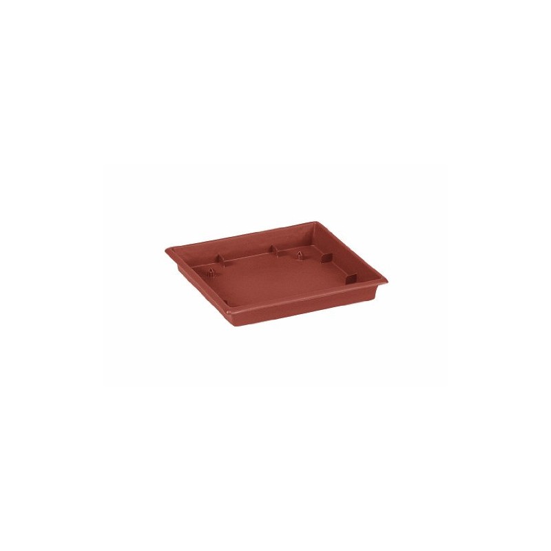 Emsa Flower Pot Saucer Square Terracotta Terra Grande, 29 x
