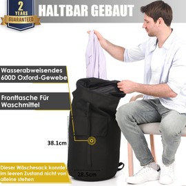 Laundry Bag Travel Dirty Laundry XXL 115 Litres Laundry Bag with 2 Padded Shoulder Straps Laundry Bag Travel Waterproof Laundry Bag Foldable Storage Bag Daypacks Duffel Bag Backpack
