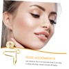 SAFIGLE 10pcs False Nose Ring Nose Clip Fake Nose Rings