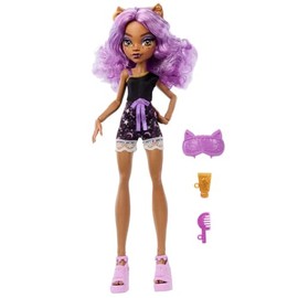 Monster High Muñeca Reveal Pijamas Monstruosas Clawdeen para niñas de 4 años en adelante