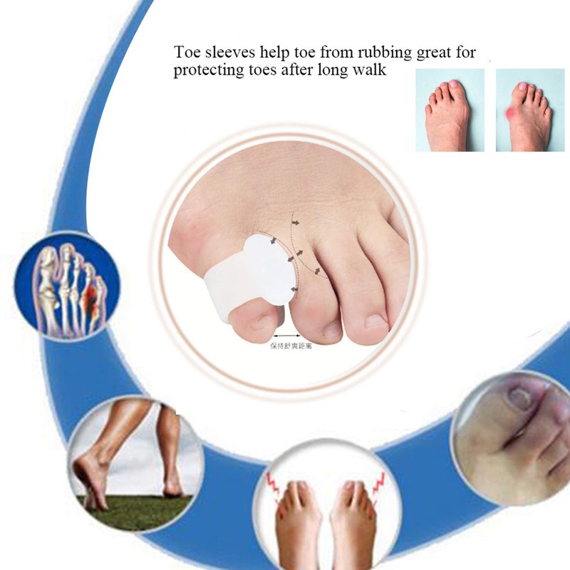 Yimanduo 10 Pcs Pinky Toe Splint, Gel Toe Separators, Little