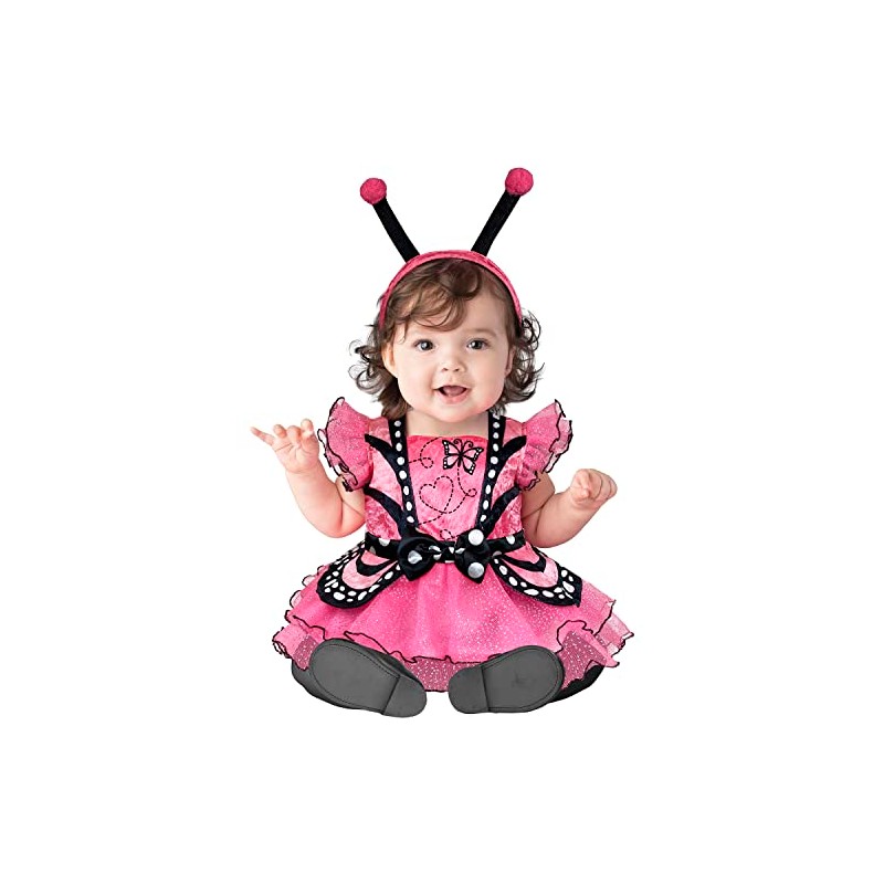 InCharacter Pink Butterfly Tutu Infant Costume, Medium (12-18)