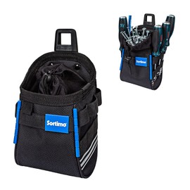 Sortimo ProClick Nail Bag M - Robust Bag with Lockable Storage Space & 6 Elastic Loops - Ideal for Nails, Screws & Protective Clothing - Compatible with ProClick Holder & Tool Belt
