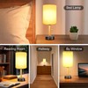 Bedside Desk Lamp for Bedroom, Table Lamp with USB A