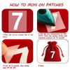 24 Pieces Advent Calendar Numbers Iron on Countdown Numbers Heat
