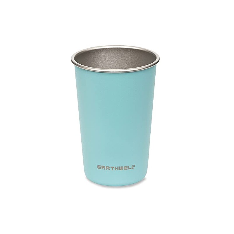 Earthwell Steel Cup SW 16oz/47cl - Aqua Blue