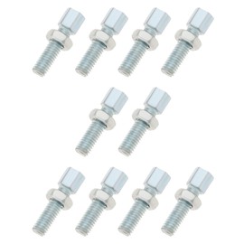 OTOTEC 10PCS M6 x 20mm Throttle Cable Adjusting Bolt Brake Cable Adjuster Screw Throttle Cable Adjustment Screw with Nut for Bicycle