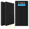 2 Pack Acoustic Foam Panels,48X24X2 Inchs Egg Crate Foam, Soundproof