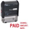Paid with Check No., Amount, Date - ExcelMark Self Inking
