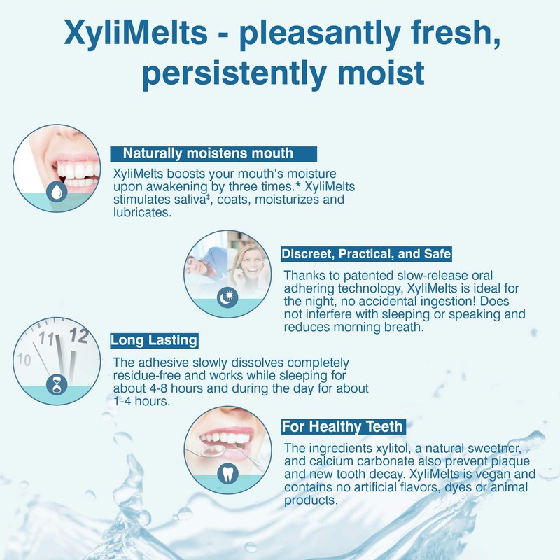 Oracoat XyliMelts for Dry Mouth Night Time or Day -