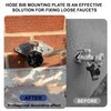 GGTE Hose Bib Mounting Plate, Aluminum Outdoor Faucet Mounting Plate,