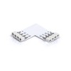 4-Pin Corner Connector | L-Connector | 90° Angle (White) for