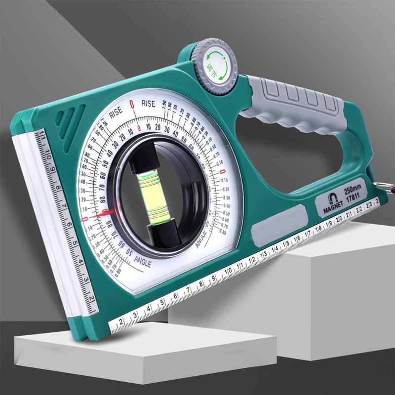 Inclinometer Multifunctional Bubble Level Angle Meter Clear Scale High Strength