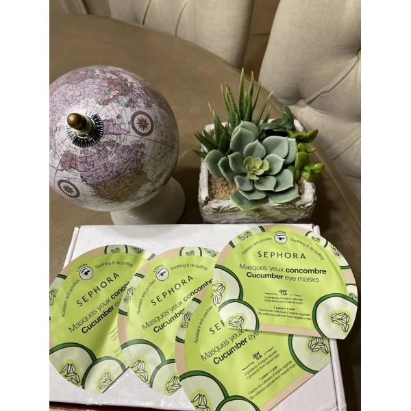 Sephora Cucumber Eye Masks Soothing & Depuffing Lot Of 4