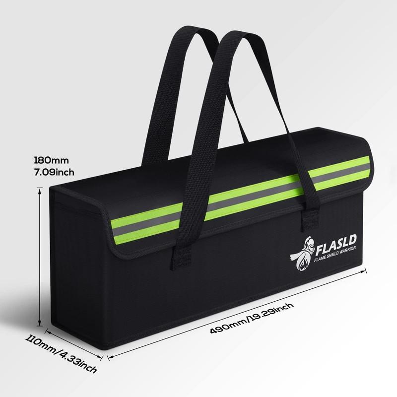 FLASLD 2-Pack Lipo Fireproof Bag Ebike Accessories Battery Charging Case