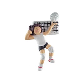 Volleyball Ornament Personalize Volleyball Christmas Ornament 2023 Volleyball Gifts, Volleyball Girl Ornament, Volleyball Coach Gift, Volleyball Gift for Her, for Volleyball Players (Female Brunette)
