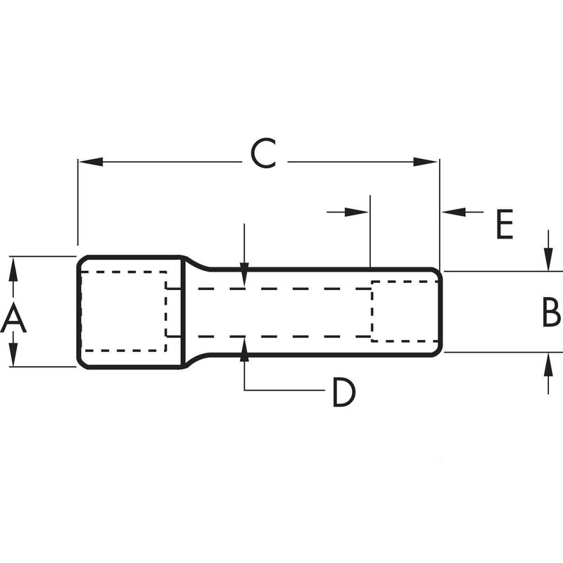 Crescent 1/4" Drive 6 Point Deep Metric Socket 10mm -